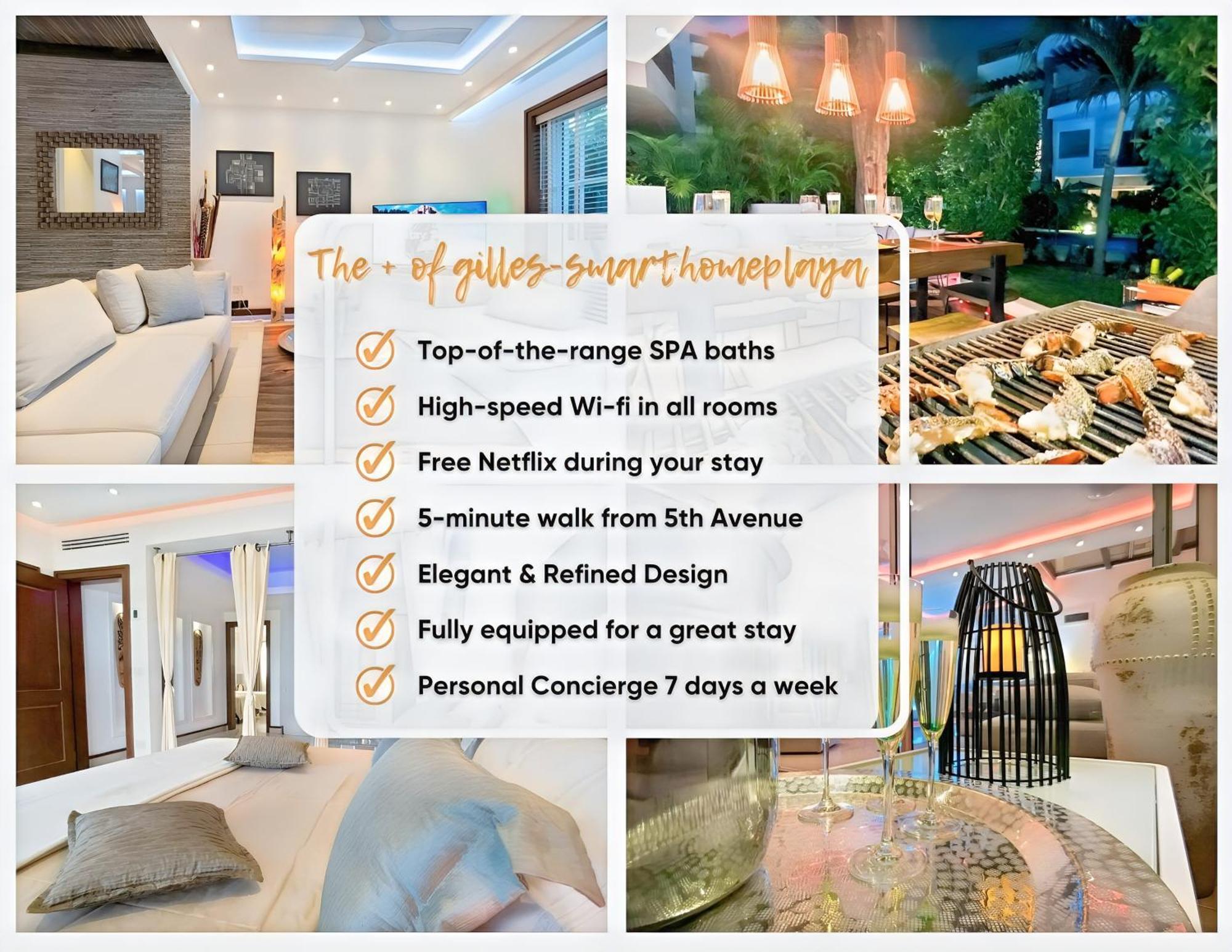 Luxury Duplex -4 Pers- 2Mn Beach&5Th Av, Pool, Gym Playa del Carmen Esterno foto